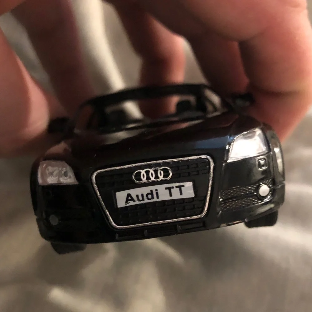 Black 2008 Audi TT pull back action
